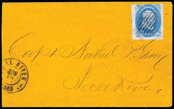 Cost of US Stamp Scott Catalogue 63 - 1861 1c Franklin. Schuyler J. Rumsey Philatelic Auctions, Apr 2015, Sale 60, Lot 1520