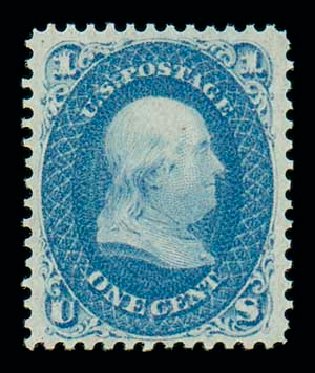 US Stamp Price Scott Catalogue # 63: 1861 1c Franklin. Matthew Bennett International, Dec 2007, Sale 324, Lot 1061