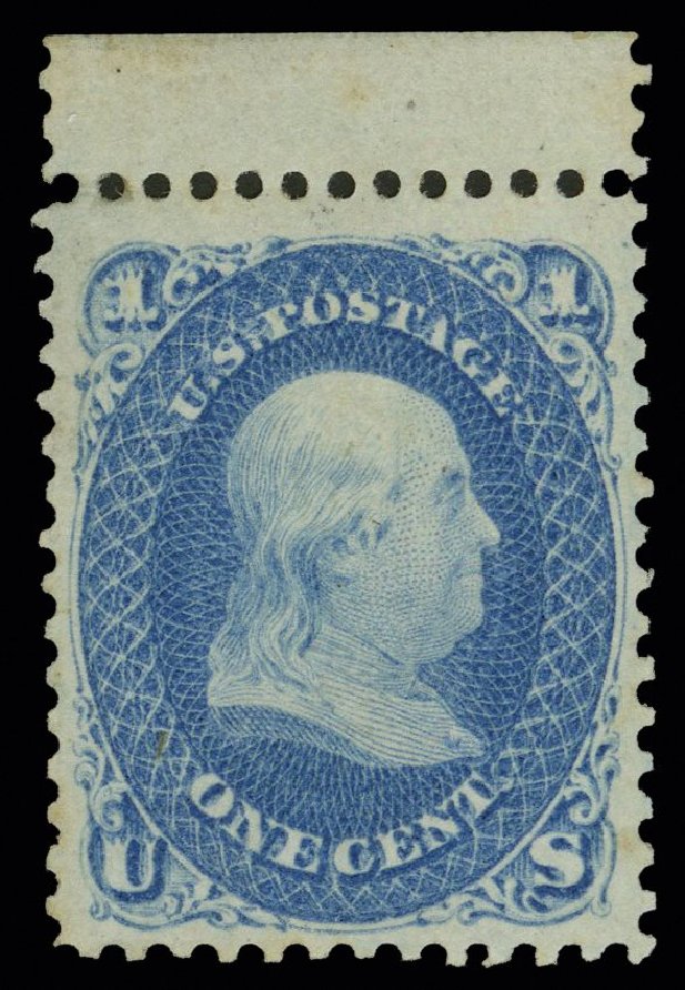 US Stamp Prices Scott Catalog # 63 - 1c 1861 Franklin. H.R. Harmer, May 2014, Sale 3005, Lot 1081