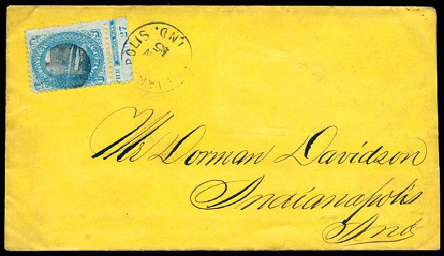Price of US Stamps Scott Cat. 63 - 1c 1861 Franklin. Schuyler J. Rumsey Philatelic Auctions, Apr 2015, Sale 60, Lot 1801
