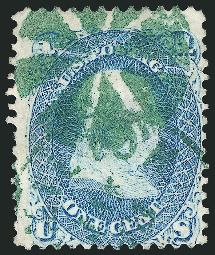 US Stamp Prices Scott 63 - 1c 1861 Franklin. Robert Siegel Auction Galleries, Dec 2011, Sale 1017, Lot 521