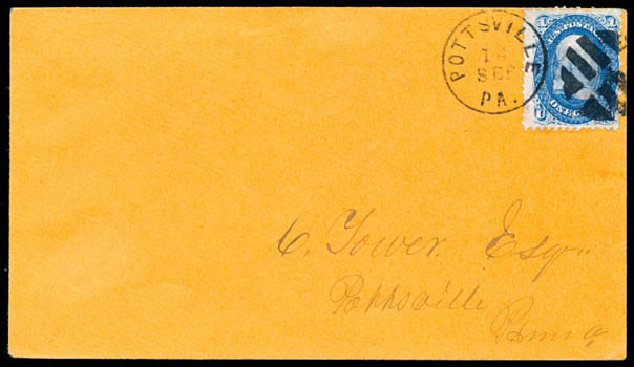 Cost of US Stamps Scott Catalog # 63: 1861 1c Franklin. Schuyler J. Rumsey Philatelic Auctions, Apr 2015, Sale 60, Lot 1524