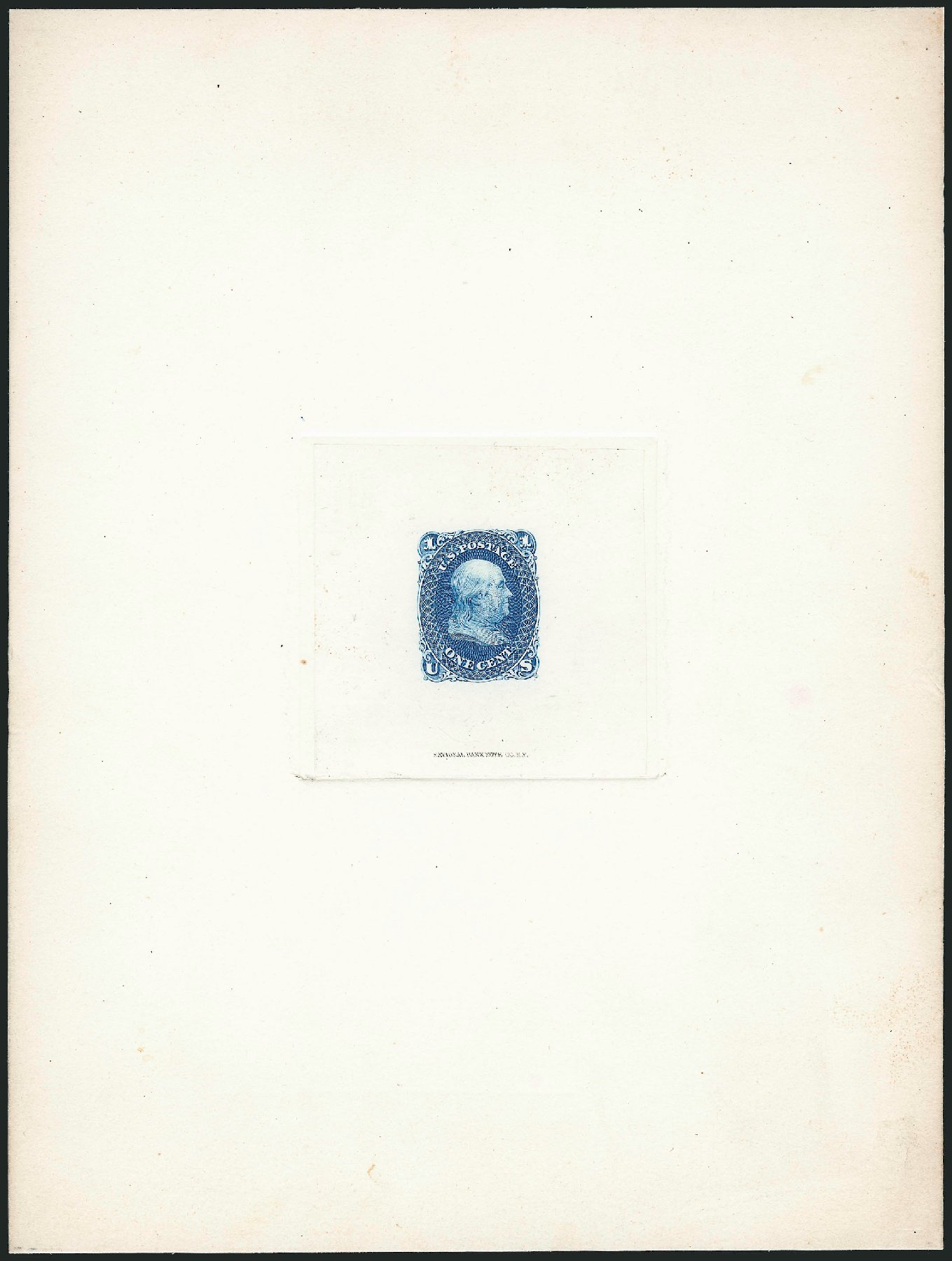 Values of US Stamp Scott # 63 - 1c 1861 Franklin. Robert Siegel Auction Galleries, Dec 2012, Sale 1037, Lot 1064