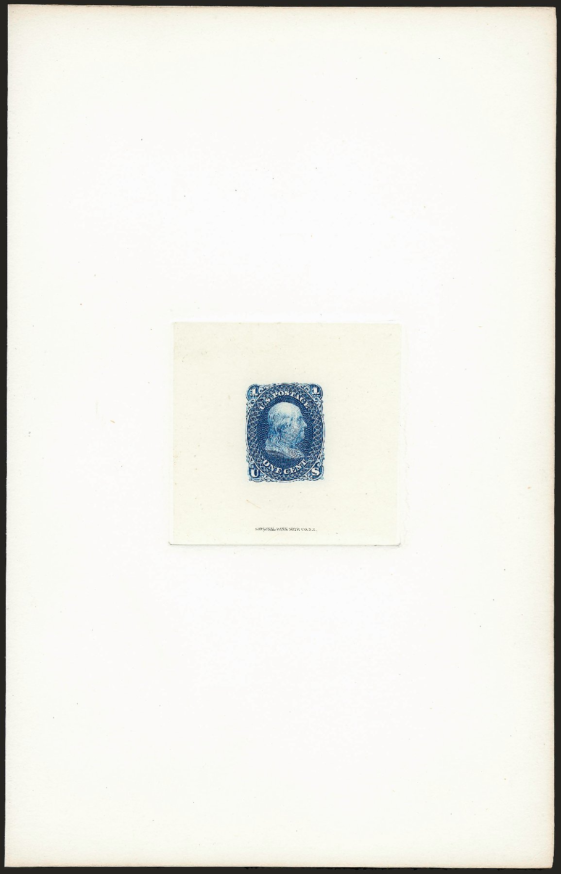 Cost of US Stamp Scott # 63: 1861 1c Franklin. Robert Siegel Auction Galleries, Sep 2008, Sale 962, Lot 2054