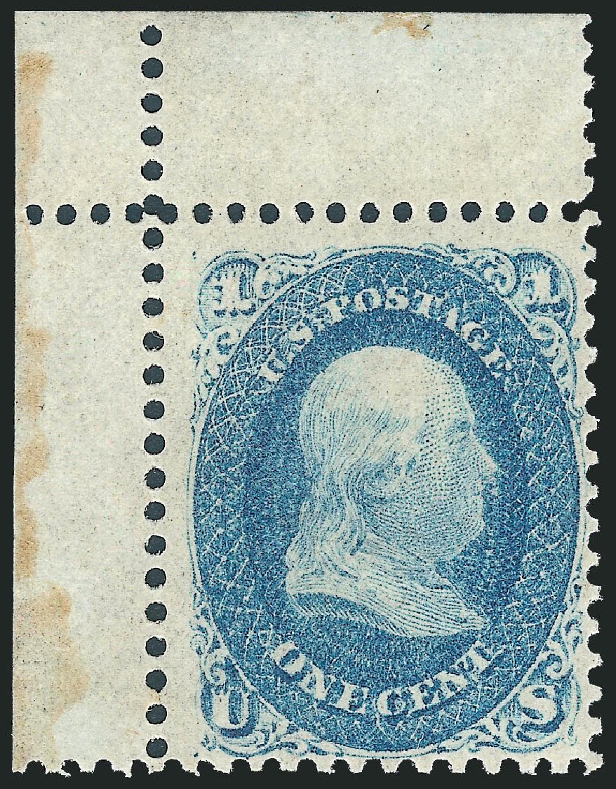 Prices of US Stamps Scott Cat. # 63 - 1c 1861 Franklin. Robert Siegel Auction Galleries, Oct 2010, Sale 997, Lot 5334