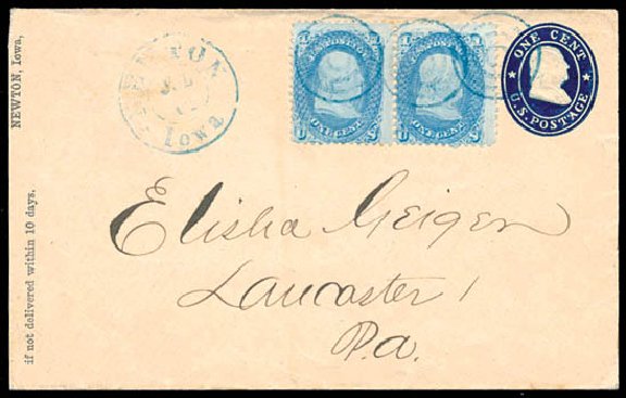 Value of US Stamp Scott Catalogue #63 - 1c 1861 Franklin. Schuyler J. Rumsey Philatelic Auctions, Apr 2015, Sale 60, Lot 1615
