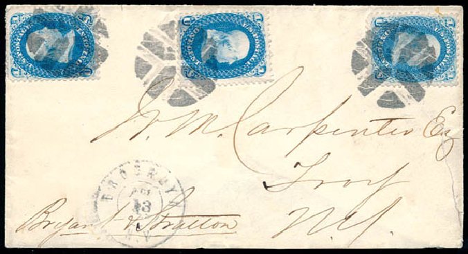 Value of US Stamps Scott Catalog # 63: 1861 1c Franklin. Schuyler J. Rumsey Philatelic Auctions, Apr 2015, Sale 60, Lot 1795