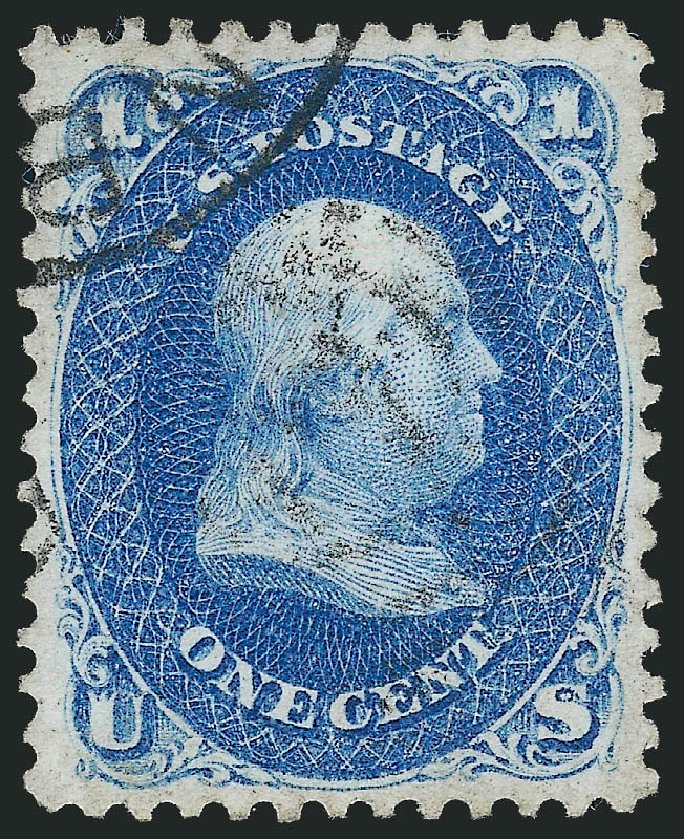 Values of US Stamps Scott Cat. #63: 1c 1861 Franklin. Robert Siegel Auction Galleries, Sep 2009, Sale 976, Lot 1305