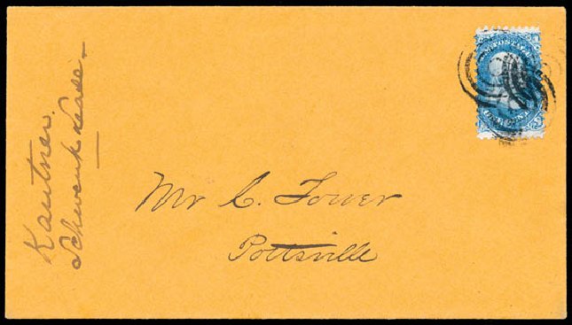 Value of US Stamps Scott Cat. # 63 - 1c 1861 Franklin. Schuyler J. Rumsey Philatelic Auctions, Apr 2015, Sale 60, Lot 1522