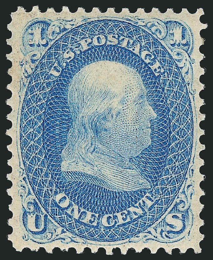 Price of US Stamp Scott Catalog # 63 - 1861 1c Franklin. Robert Siegel Auction Galleries, Mar 2011, Sale 1007, Lot 2192