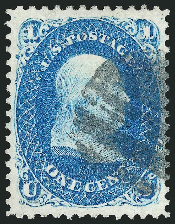 Costs of US Stamps Scott Catalogue # 63 - 1861 1c Franklin. Robert Siegel Auction Galleries, Jun 2012, Sale 1024, Lot 92