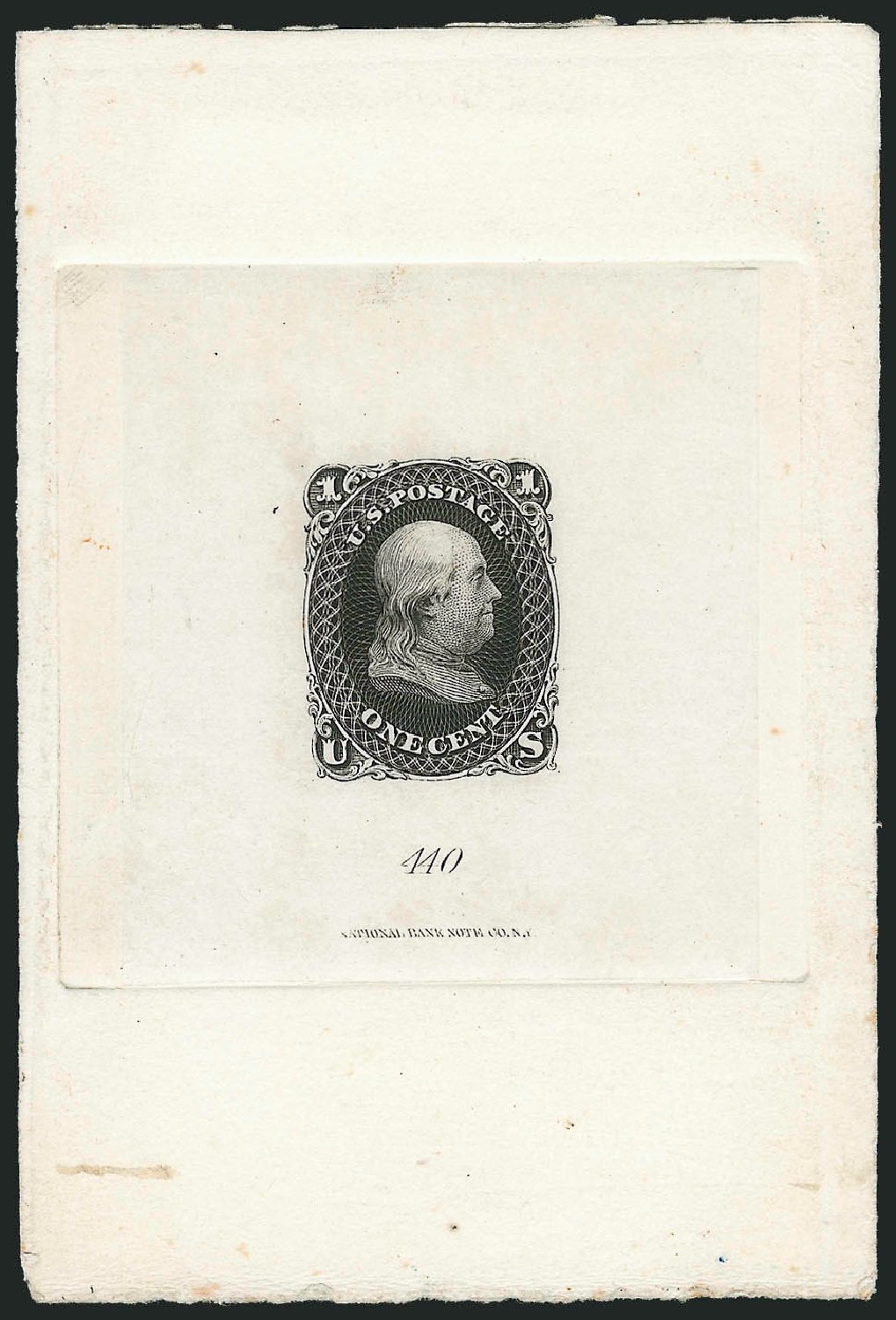 Prices of US Stamp Scott Catalogue # 63 - 1861 1c Franklin. Robert Siegel Auction Galleries, Dec 2012, Sale 1037, Lot 1062