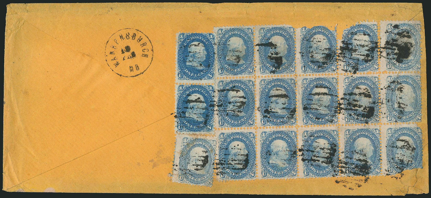 Prices of US Stamp Scott 63 - 1861 1c Franklin. Robert Siegel Auction Galleries, Sep 2010, Sale 993, Lot 412