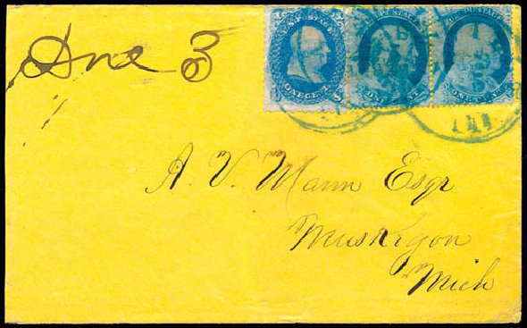 US Stamp Price Scott Catalog # 63 - 1c 1861 Franklin. Schuyler J. Rumsey Philatelic Auctions, Apr 2015, Sale 60, Lot 1766
