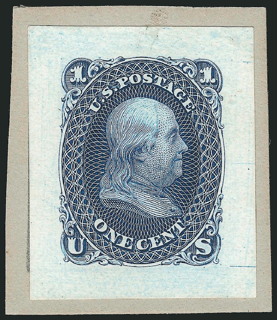 Costs of US Stamps Scott Catalogue # 63 - 1c 1861 Franklin. Robert Siegel Auction Galleries, Apr 2014, Sale 1068, Lot 66