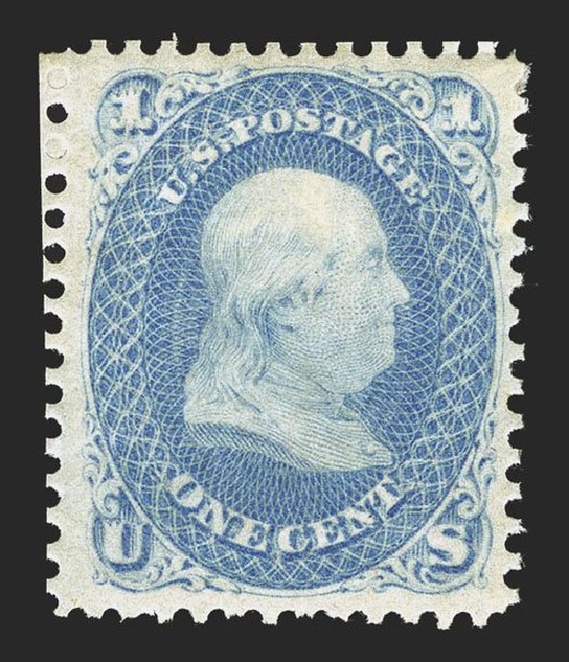 Costs of US Stamps Scott Cat. #63: 1c 1861 Franklin. Spink Shreves Galleries, Mar 2013, Sale 142, Lot 166