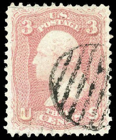 US Stamps Price Scott Catalog 64 - 3c 1861 Washington. Matthew Bennett International, Apr 2008, Sale 326, Lot 87