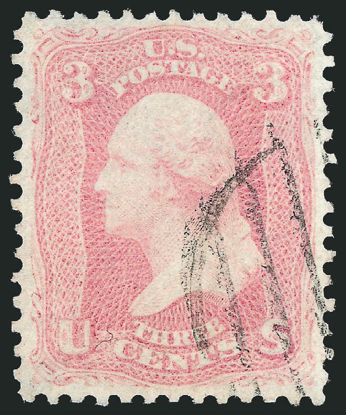 Value of US Stamp Scott Catalog #64: 1861 3c Washington. Robert Siegel Auction Galleries, Oct 2012, Sale 1032, Lot 3107