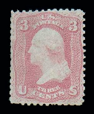 Costs of US Stamps Scott Catalogue # 64 - 3c 1861 Washington. Matthew Bennett International, Jun 2007, Sale 319, Lot 1108