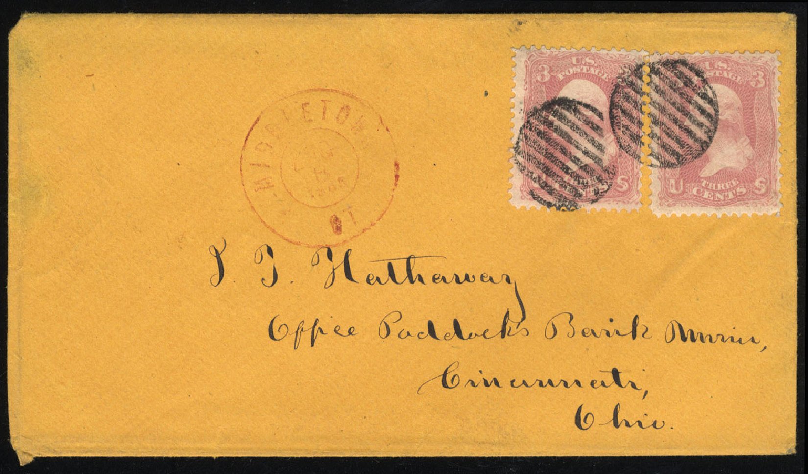 US Stamp Value Scott Catalog # 64 - 3c 1861 Washington. Cherrystone Auctions, Mar 2010, Sale 201003, Lot 58