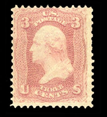 Price of US Stamps Scott Catalog #64: 1861 3c Washington. Cherrystone Auctions, Jun 2012, Sale 201206, Lot 38