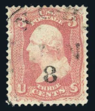 Prices of US Stamp Scott Catalogue # 64: 1861 3c Washington. Harmer-Schau Auction Galleries, Aug 2014, Sale 102, Lot 1698