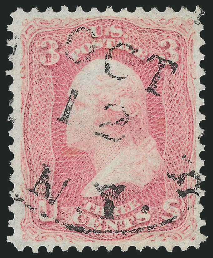 US Stamps Prices Scott Cat. 64: 3c 1861 Washington. Robert Siegel Auction Galleries, Oct 2012, Sale 1032, Lot 3108
