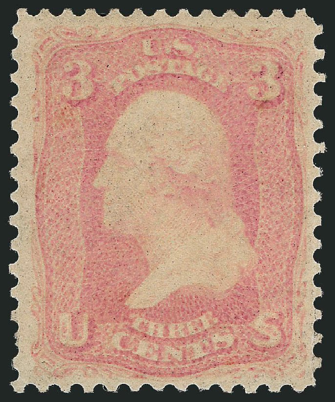 Price of US Stamps Scott Catalogue # 64 - 1861 3c Washington. Robert Siegel Auction Galleries, Nov 2013, Sale 1057, Lot 618