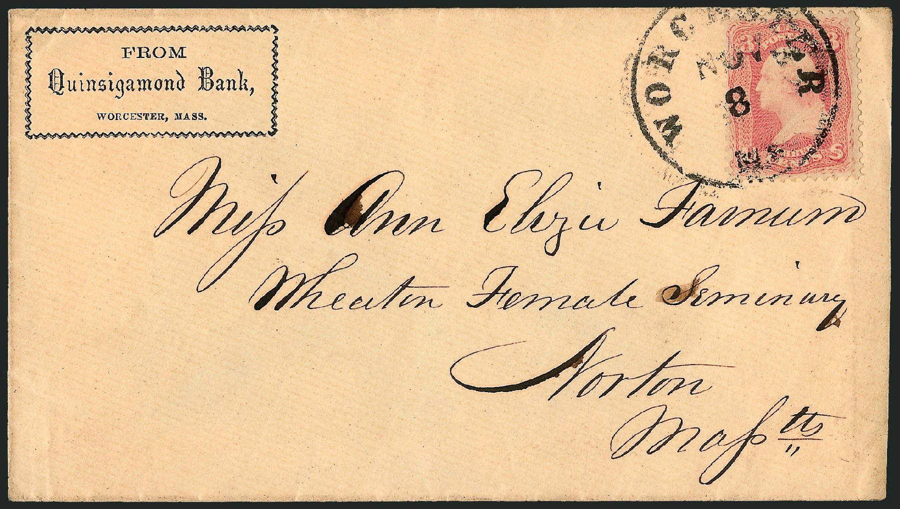 Cost of US Stamps Scott Cat. # 64 - 1861 3c Washington. Robert Siegel Auction Galleries, Nov 2014, Sale 1084, Lot 3188