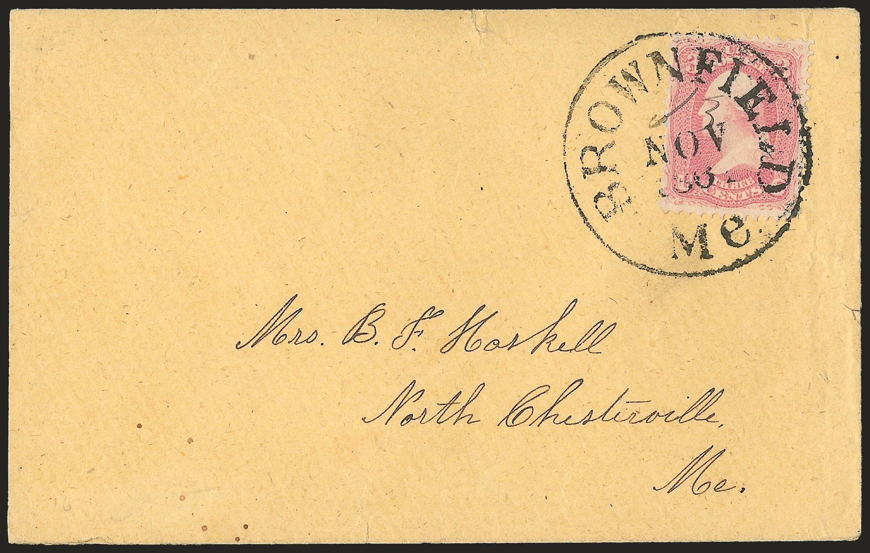 US Stamps Value Scott Catalogue #64 - 1861 3c Washington. Robert Siegel Auction Galleries, Jun 2010, Sale 989, Lot 88