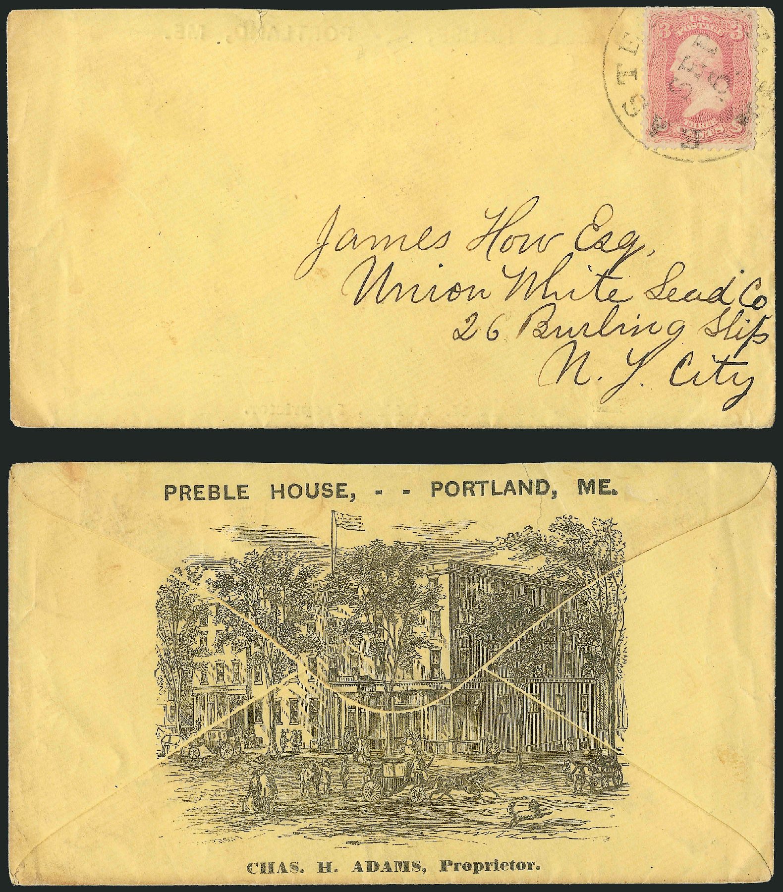 Cost of US Stamp Scott Catalogue 64: 1861 3c Washington. Robert Siegel Auction Galleries, Sep 2010, Sale 993, Lot 418