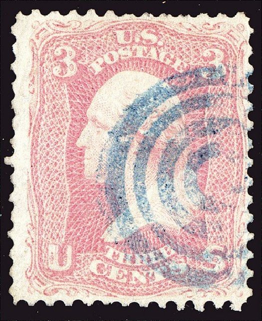 US Stamp Values Scott 64: 3c 1861 Washington. Spink Shreves Galleries, Jan 2014, Sale 146, Lot 198