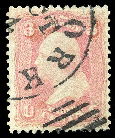US Stamp Value Scott Catalogue 64 - 3c 1861 Washington. Matthew Bennett International, Feb 2015, Sale 351, Lot 59