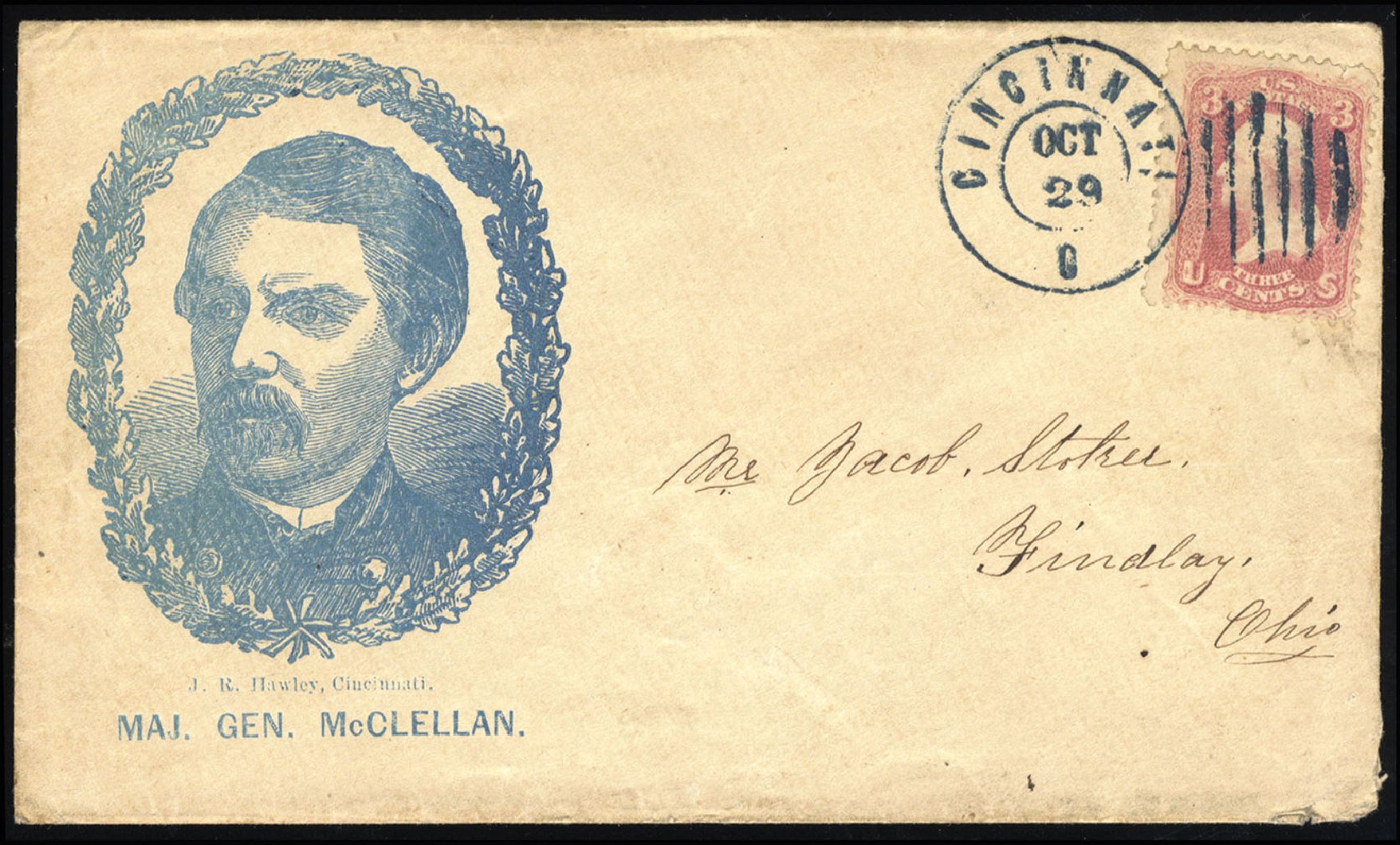 US Stamps Value Scott Catalogue #64 - 3c 1861 Washington. Cherrystone Auctions, Mar 2010, Sale 201003, Lot 59