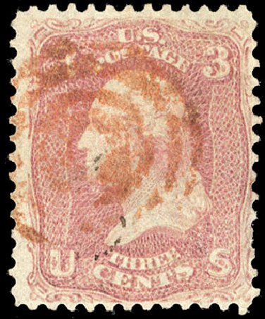 Prices of US Stamps Scott Catalogue # 64: 1861 3c Washington. Cherrystone Auctions, Nov 2010, Sale 201011, Lot 69