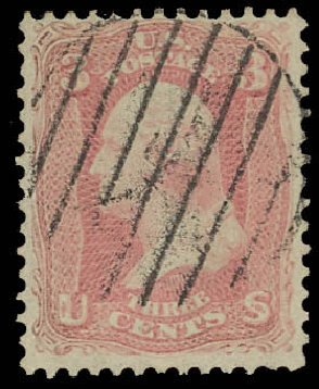 Prices of US Stamp Scott Cat. 64 - 1861 3c Washington. Daniel Kelleher Auctions, Jun 2012, Sale 630, Lot 1279