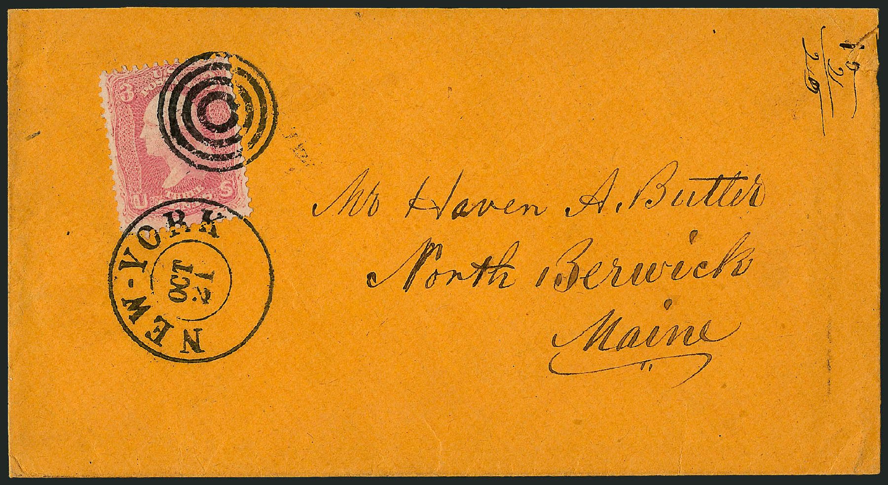 Cost of US Stamp Scott Cat. # 64 - 1861 3c Washington. Robert Siegel Auction Galleries, Dec 2008, Sale 964, Lot 309