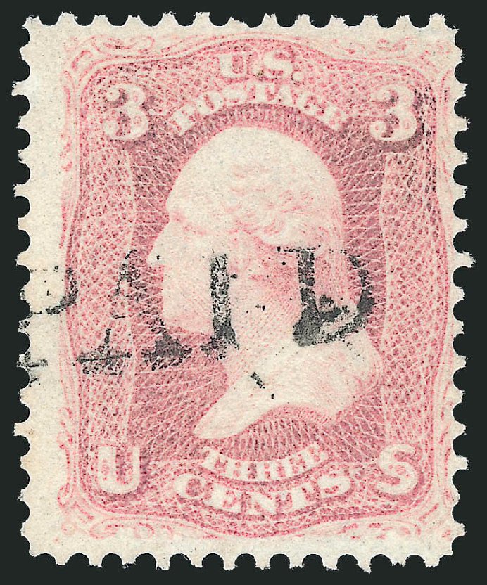 US Stamps Prices Scott # 64: 3c 1861 Washington. Robert Siegel Auction Galleries, Oct 2011, Sale 1014, Lot 1170