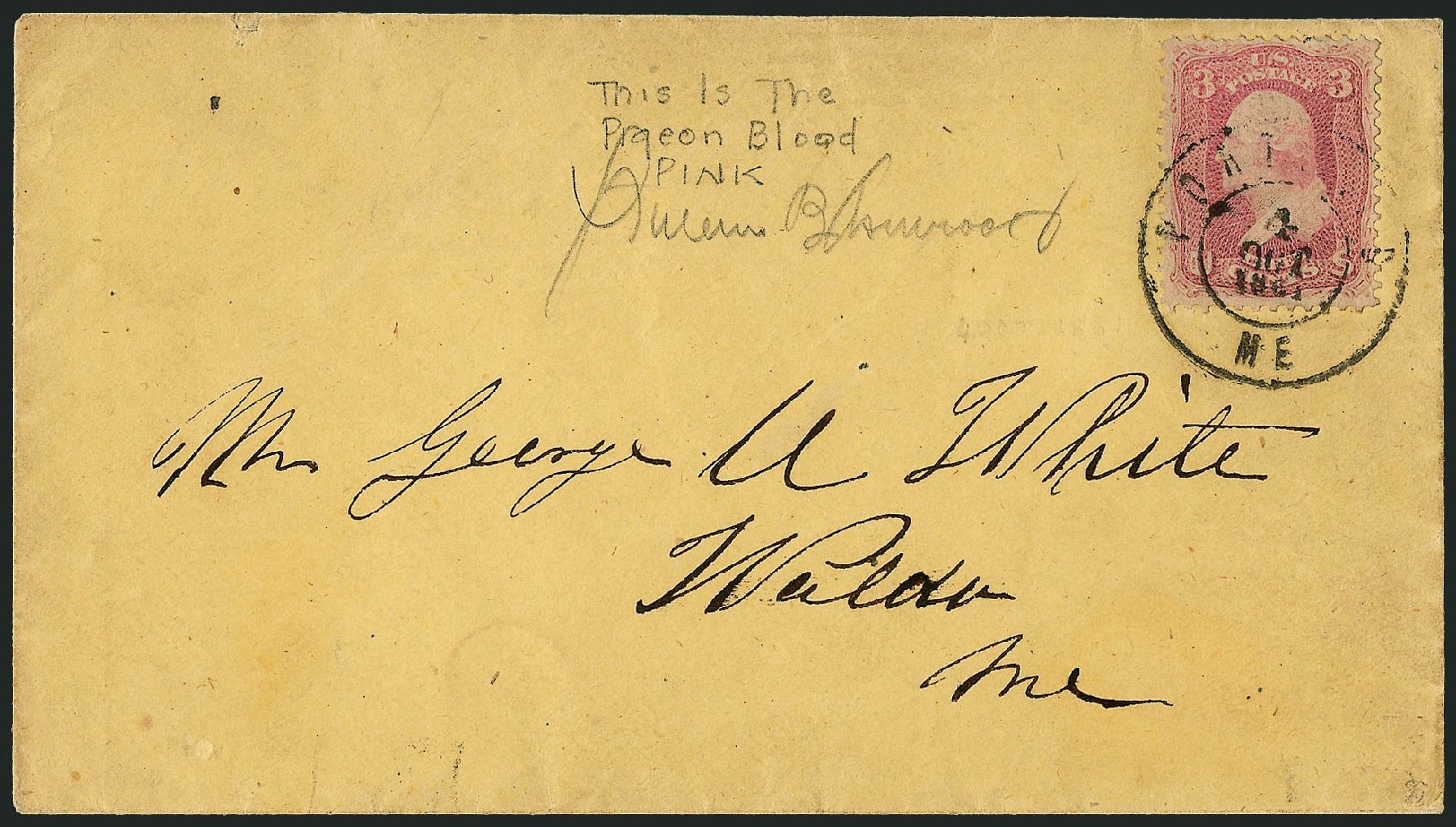 US Stamp Values Scott #64 - 3c 1861 Washington. Robert Siegel Auction Galleries, Dec 2008, Sale 964, Lot 310