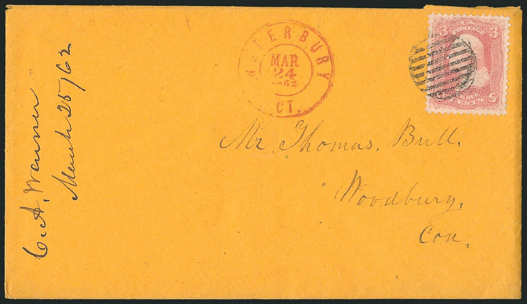 Prices of US Stamps Scott #64: 1861 3c Washington. Robert Siegel Auction Galleries, Sep 2010, Sale 993, Lot 420