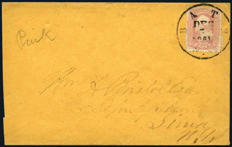 US Stamp Prices Scott Catalogue 64: 1861 3c Washington. Harmer-Schau Auction Galleries, Jul 2010, Sale 86, Lot 351