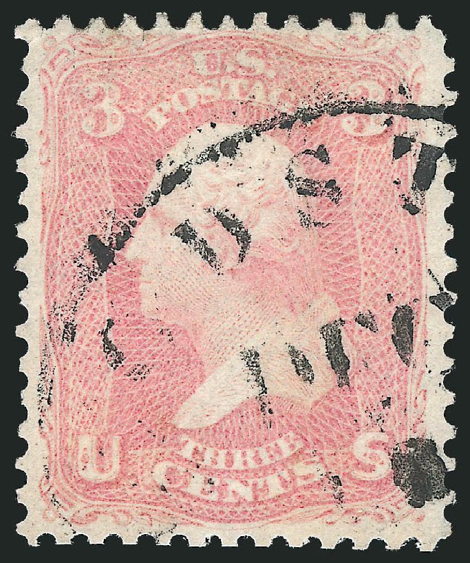 US Stamp Value Scott Catalog # 64 - 1861 3c Washington. Robert Siegel Auction Galleries, Oct 2012, Sale 1033, Lot 4041