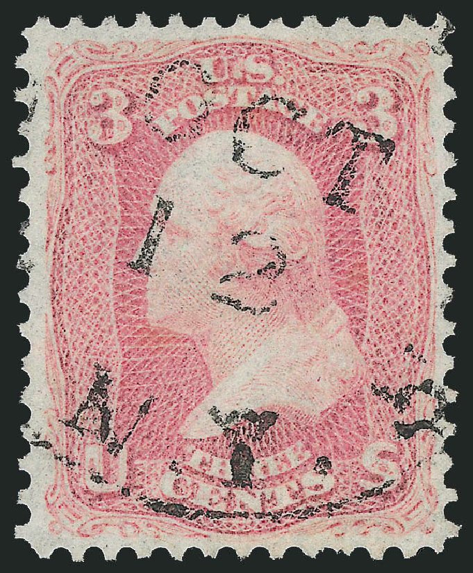 Value of US Stamp Scott 64 - 1861 3c Washington. Robert Siegel Auction Galleries, Dec 2014, Sale 1090, Lot 1191