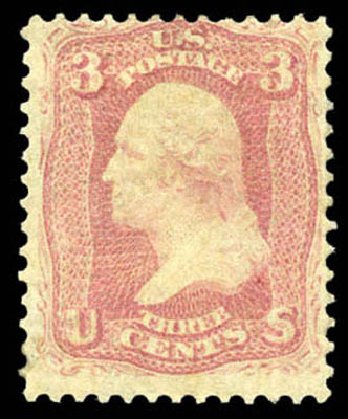 Prices of US Stamps Scott 64: 3c 1861 Washington. Matthew Bennett International, Mar 2011, Sale 337, Lot 2514