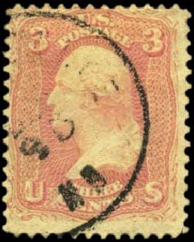 Values of US Stamp Scott Catalogue #64: 3c 1861 Washington. Harmer-Schau Auction Galleries, Feb 2012, Sale 92, Lot 854