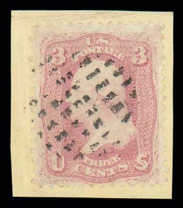 US Stamp Value Scott Cat. 64 - 3c 1861 Washington. Matthew Bennett International, Dec 2007, Sale 323, Lot 175
