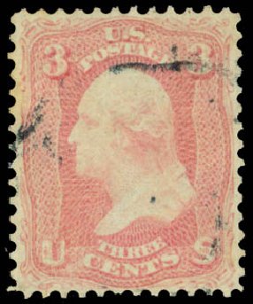 Price of US Stamps Scott Catalogue # 64 - 1861 3c Washington. Daniel Kelleher Auctions, May 2014, Sale 652, Lot 145