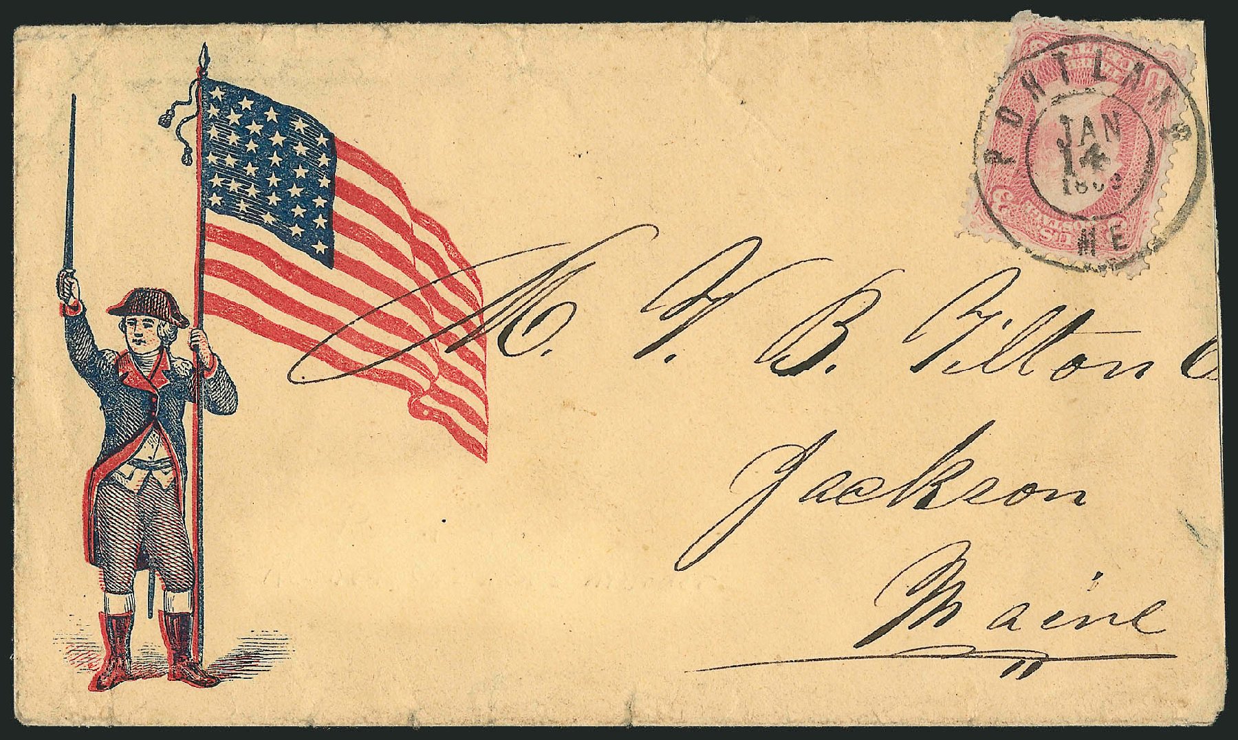 US Stamps Prices Scott Catalog #64: 3c 1861 Washington. Robert Siegel Auction Galleries, Jun 2011, Sale 1010, Lot 35