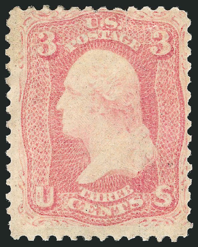Values of US Stamp Scott Catalogue #64 - 3c 1861 Washington. Robert Siegel Auction Galleries, Nov 2013, Sale 1061, Lot 3465