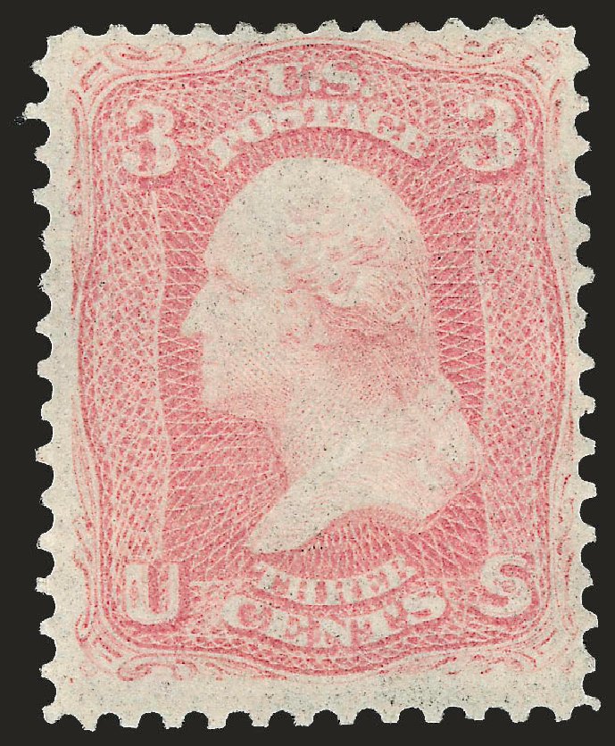 US Stamps Prices Scott Cat. # 64 - 3c 1861 Washington. Robert Siegel Auction Galleries, Apr 2009, Sale 972, Lot 3065